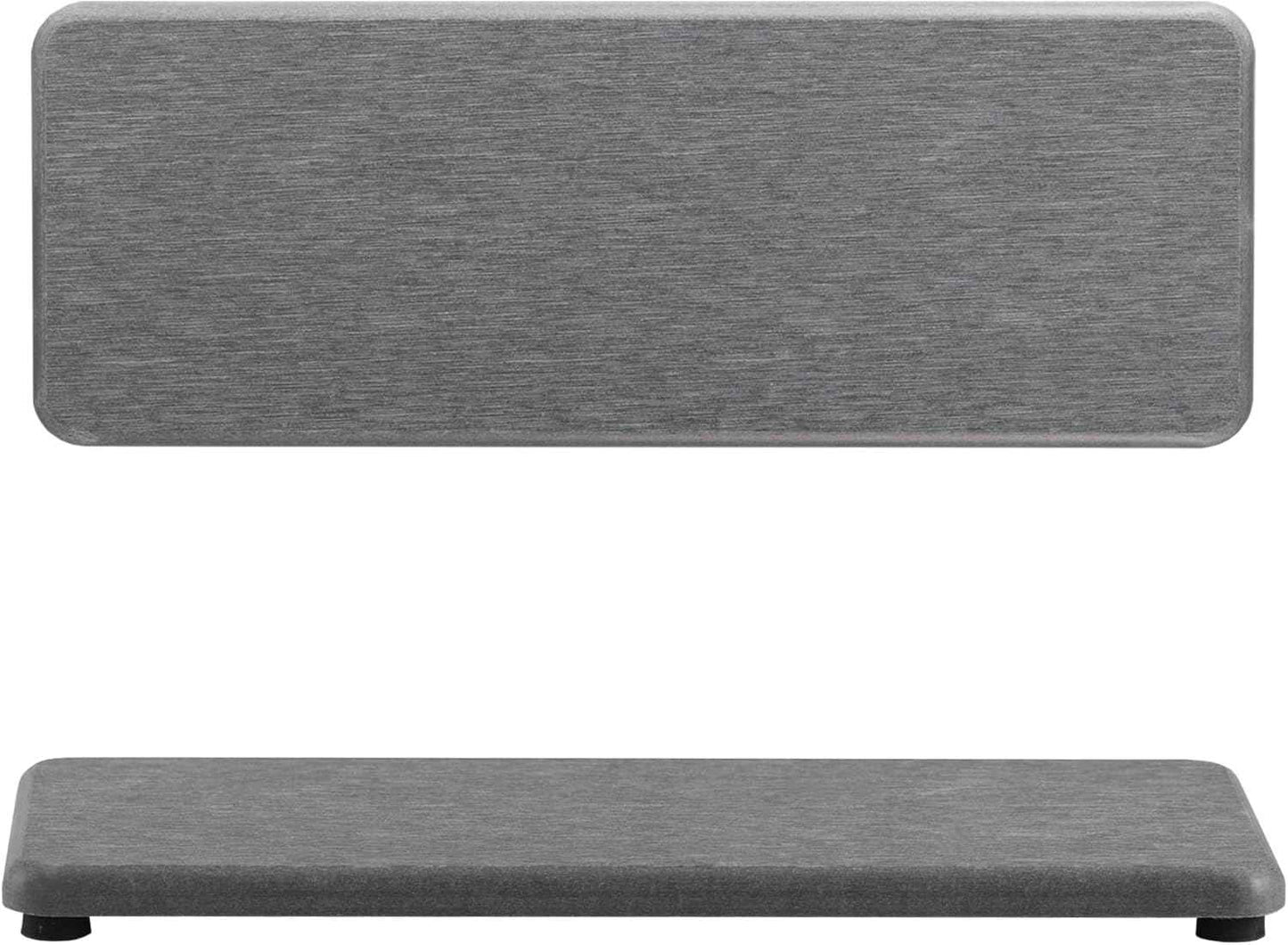 2 Pcs Water Absorbing Stone Trays, Kitchen/Bathroom Sink Soap Dish, Diatomite Tray Used for Hand Soap & Cosmetic Bottles in The Modern Home, 3.15" W x 8.7" L, White