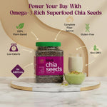 Golden Crown Black Chia Seeds- Gluten-Free Superfood | Rich in Omega-3 & Fiber | Keto Friendly Chia Seeds | Perfect For Chia Pudding, Smoothies, Salads, Baking & More, 24 Oz (1.5 Lb)