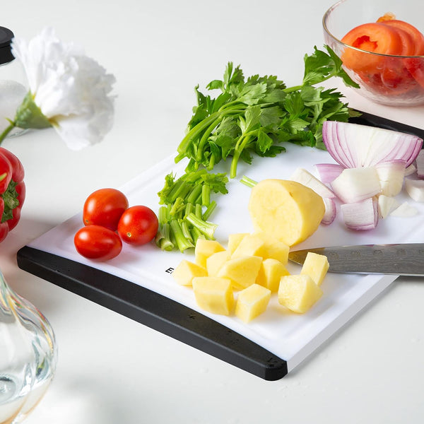Set of 4 Extra Large Plastic Cutting Boards for Kitchen