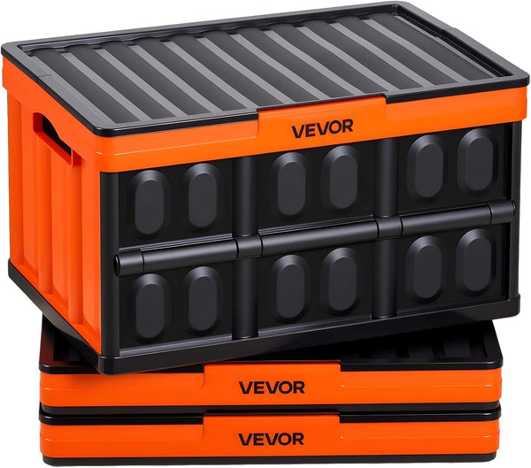 45L Collapsible Milk Crates 3 Packs for Storage and Organization