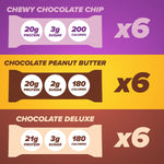 Pure Protein Bars Variety Pack, High Protein, Low Sugar, Gluten Free, 18 Count