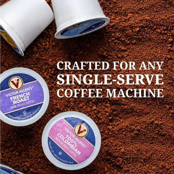 Victor Allen's Coffee Sweet and Salty Caramel Flavored Cappuccino Mix, 42 Count, Single Serve K-Cup Pods for Keurig K-Cup Brewers