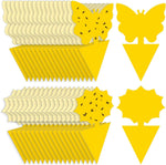 Yello Sticky Fruit Fly and Fungus Gnat Traps 36 Pack No Harm and Odorless for Indoor Outdoor Use Protect Plants