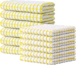 Kitinjoy Cotton 8 Pack Terry Kitchen Dish Cloths, 12 x 12 Inches Super Soft and Absorbent Dish Rags, Quick Drying Dish Towels for Washing Dishes, Mixed Color