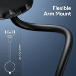 Qifutan Cell Phone Holder for Car Mount with Long Arm and Anti-Shake Stabilizer