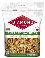Diamond of California Shelled Walnut Halves and Pieces, 32 oz Raw Walnuts for Baking and Snacking