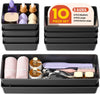 10 Pack Large Size Plastic Drawer Organizers Set for Desk and Vanity