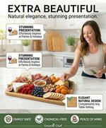 Luxury Bamboo Cutting Board Set of 3 with Glue-Free Surface Technology