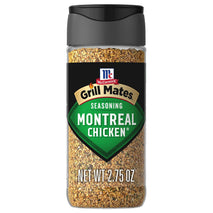 McCormick Grill Mates Montreal Chicken Seasoning, 2.75 oz, bold garlic, onion, pepper flavor, no MSG