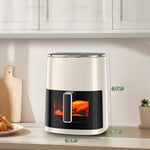 Air Fryer, 6QT Square Airfryer with Visual Window, 400°F Fast Heating Air Fryers Oven with Timer, Auto-Off, Non Toxic & Non Stick, Multiple 12 Modes for Roast, Bake, Dehydrate, Fry, Reheat