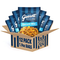 Garrett Popcorn Mix, Cheese and Caramel Popcorn, Gluten Free, 1.9 Ounce Bags, Pack of 12