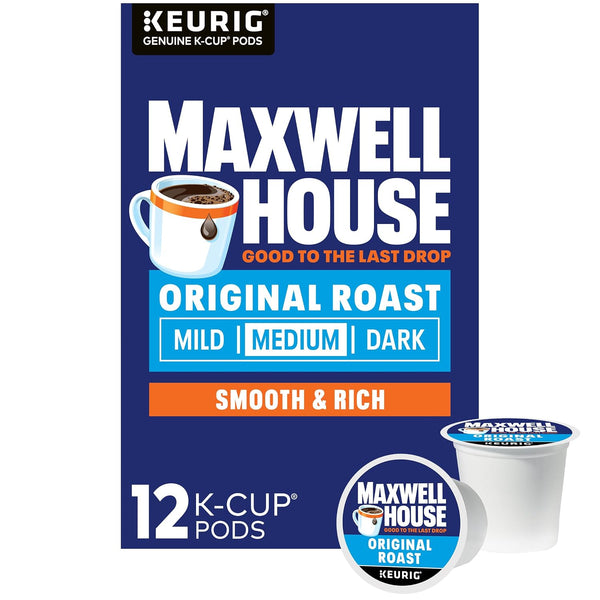 Maxwell House Original Roast Medium Roast K-Cup Coffee Pods, 48 ct Box