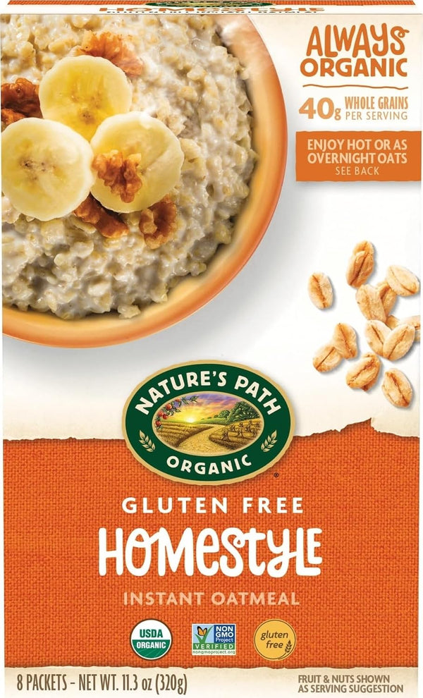 Nature's Path Organic Brown Sugar Maple Instant Oatmeal, 11.3 oz (Pack of 6), Gluten Free, Non-GMO