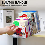 12-pack clear plastic storage bins for organizing and labeling