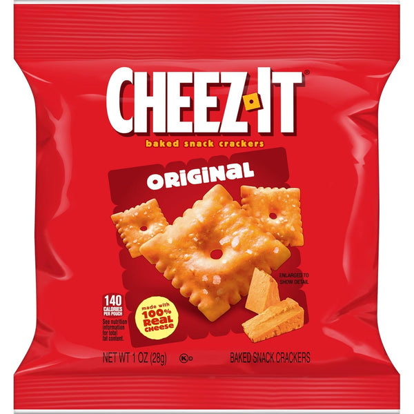 Cheez-It Original Baked Snack Crackers, 40 Individually Wrapped Packs