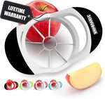 Professional Stainless Steel Apple Slicer with 8 Sharp Blades - Black - SCHVUBENR