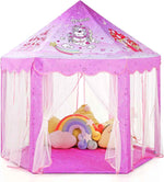 Monobeach Princess Tent Girls Large Playhouse Kids Castle Play Tent with Star Lights Toy for Children Indoor and Outdoor Games, 55'' x 53'' (DxH)