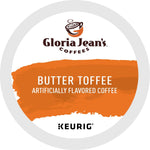 Gloria Jean's Coffees Butter Toffee Single-Serve Keurig K-Cup Pods Medium Roast Coffee 24 Count