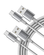 anker 2-pack usb a to usb c cable for iphone 17 series, samsung galaxy s10 and more (black, 3ft)