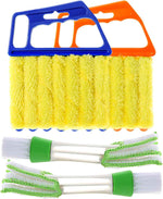 4Pcs window venetian blind cleaner duster tool set for home and office use with microfiber technology