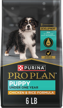 Purina Pro Plan High Protein Dry Puppy Food, Chicken and Rice Formula, 6 lb. Bag