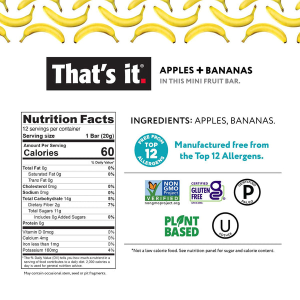That's it. Mini Fruit Bars Gift Pouch, 36 Count, Variety Pack
