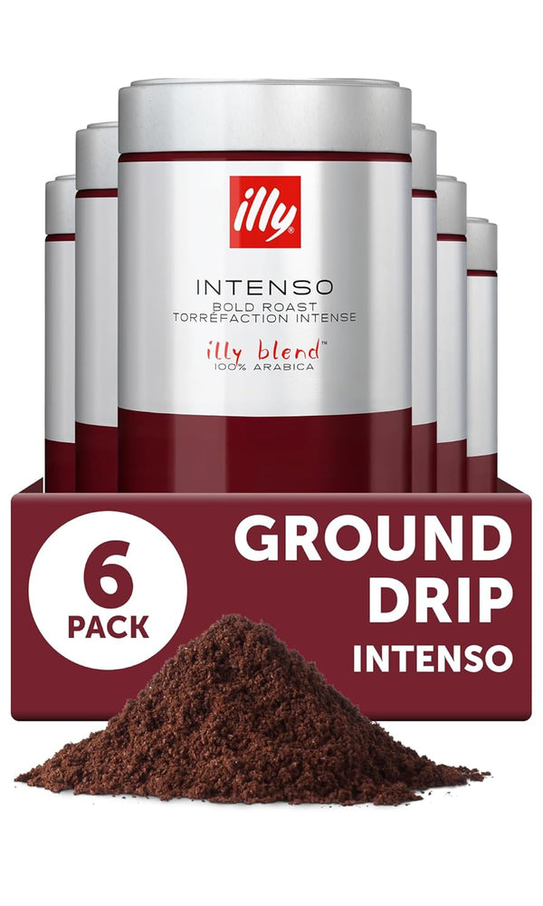 Illy Caffe Medium Roast Espresso Classico Ground Coffee, 8.8 OZ