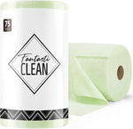 Fantasticlean Microfiber Cleaning Cloth Roll -75 Pack, Tear Away Microfiber Towels, 12" x 12", Reusable, Washable, Scratch Free, Ultra Absorbent Dishcloth for All-Around Cleaning Supplies (Pink)