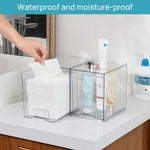 Vtopmart 7.6" Clear Stackable Storage Drawers, 4 Pack Plastic Organizers for Home Organization