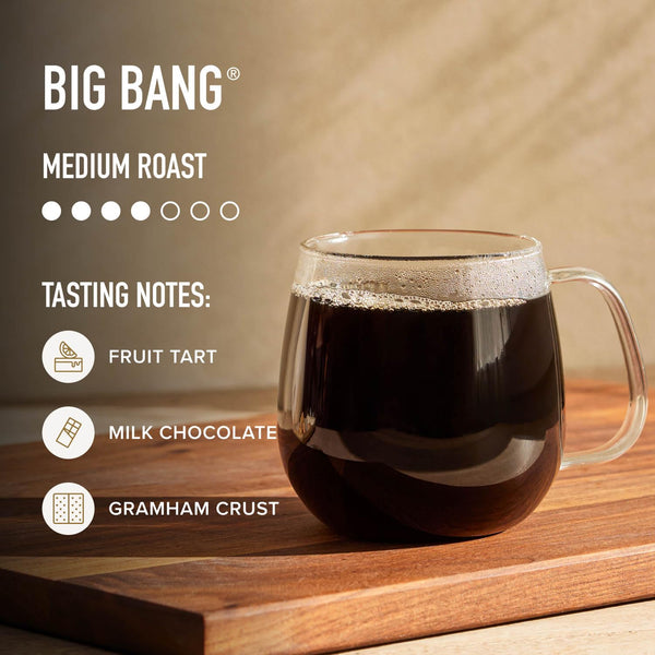 Peet's Big Bang 100% Arabica Coffee, Medium Roast Ground, 18 Ounce Bag for Drip Pour Over Brewing