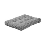 midwest xxl quiettime deluxe gray ombré swirl plush pet bed, 18-inch crate mat for small pets