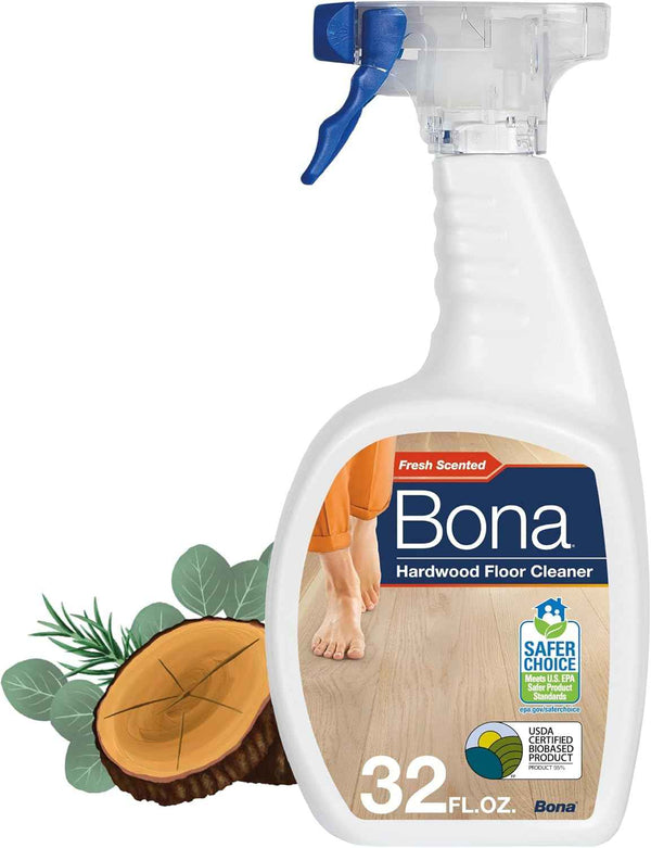 Bona Hardwood Floor Cleaner Refill - 128 fl oz - Unscented - Refill for Bona Spray Mops and Spray Bottles - Residue-Free Floor Cleaning Solution for Wood Floors