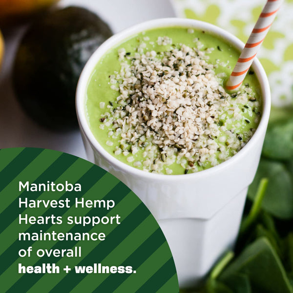 Manitoba Harvest Organic Hemp Seeds, 18oz, 10g Plant Based Protein and 12g Omega 3 & 6 per Serving, Smoothies and Salads