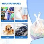 Plastic Bags - 100 Pack (11.5'x 6.5" x 21') with Handles for Small Business, Restaurants, Grocery & Trash