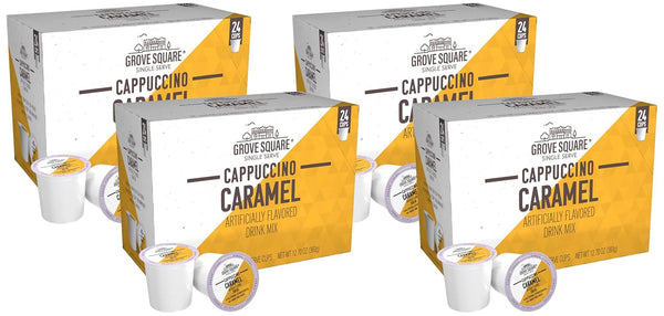 Grove Square Cappuccino Pods Variety Pack Single Serve 72 Count