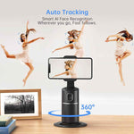 camrola auto face tracking phone holder, no app required, black