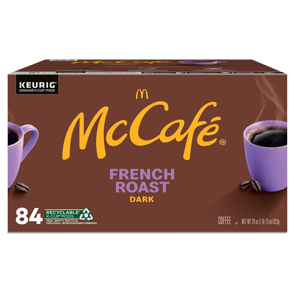 McCafe French Roast Keurig Single Serve K-Cup Pods Dark Roast Coffee Pods 84 Count