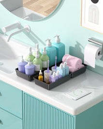 10 Pack Large Size Plastic Drawer Organizers Set for Desk and Vanity