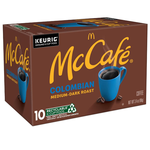 McCafe Colombian Single Serve Coffee Keurig K-Cup Pods Medium Roast 60 Count