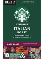 Starbucks Italian Roast Coffee K-Cup Pods, Dark Roast, 100% Arabica, 20 K-Cups