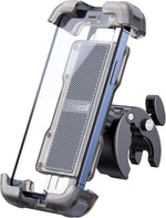 Lamicall Motorcycle Phone Mount, Bike Phone Holder - [Metal Lock] Upgrade Quick Install Bar Clip for Bicycle Scooter, Cell Phone Clamp Gifts for iPhone 17 16 15 Pro Max, Galaxy, 4.7-6.8" Phones