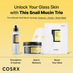 cosrx snail mucin sheet mask 10ea, 35000ppm snail mucin, self care, dry sensitive skin, cruelty free