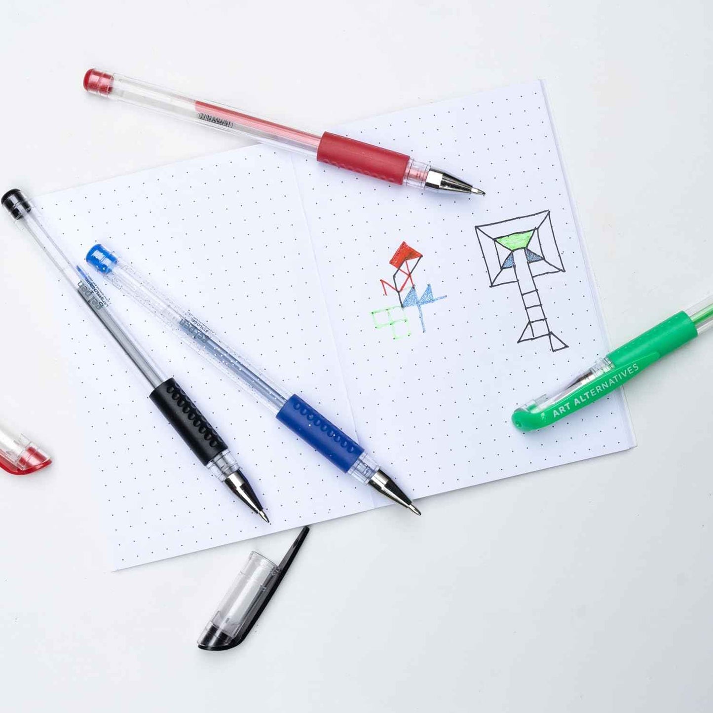 Art Alternatives Gel Pen, Metallic Pink - Ballpoint - Non-Smear + Quick Dry - Writing, Drawing, Coloring, Journal, Planner