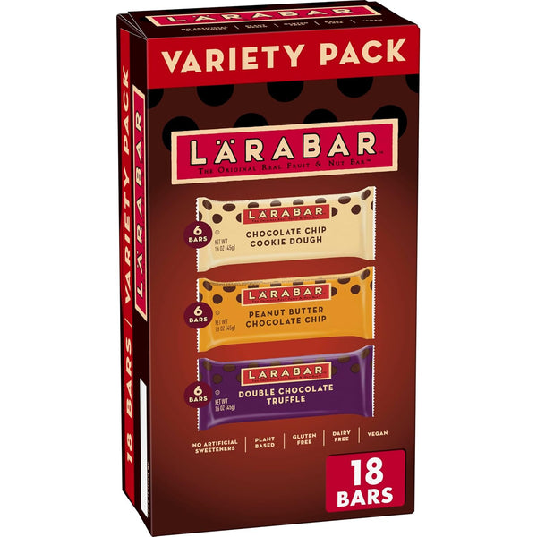 Larabar Fruit and Nut Bars Variety Pack, 28.8 oz, 18 Ct