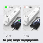 dual port 20w usb-c charger block fast charging adapter for iphone and samsung
