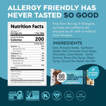 88 Acres Granola Bars, Dark Chocolate Sea Salt, 12 Count, Individually Wrapped, School Safe, Allergen Free