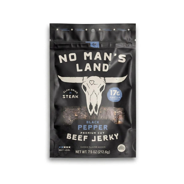 No Man's Land Beef Jerky, Fajita Lime Flavor, 16oz, Pack of 1