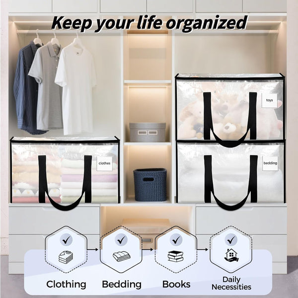 Extra Large Heavy Duty Moving Bags for Storage and Packing