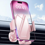 Miracase Upgraded Wider Clamp Phone Holders for Your Car, Metal Hook Air Vent Car Mount [Thick Cases Friendly] Automobile Hands Free Compatible with iPhone 17/16/15/14/13 Series All Smartphone