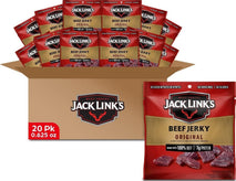 Jack Link's Beef Jerky Multipack, 20 Pack, 0.625 oz Bags, 100% Real Beef